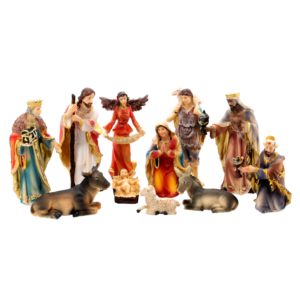 ZESTAW FIGUR BOŻONARODZ. 11 EL. do 15 CM polyresin *3112