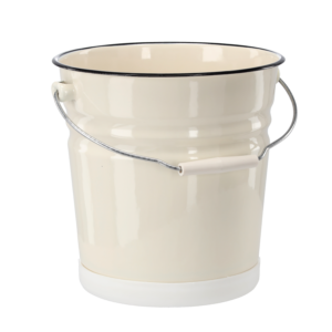 WIADRO EMALIOWANE 12 L 26 CM KREMOWE *6062