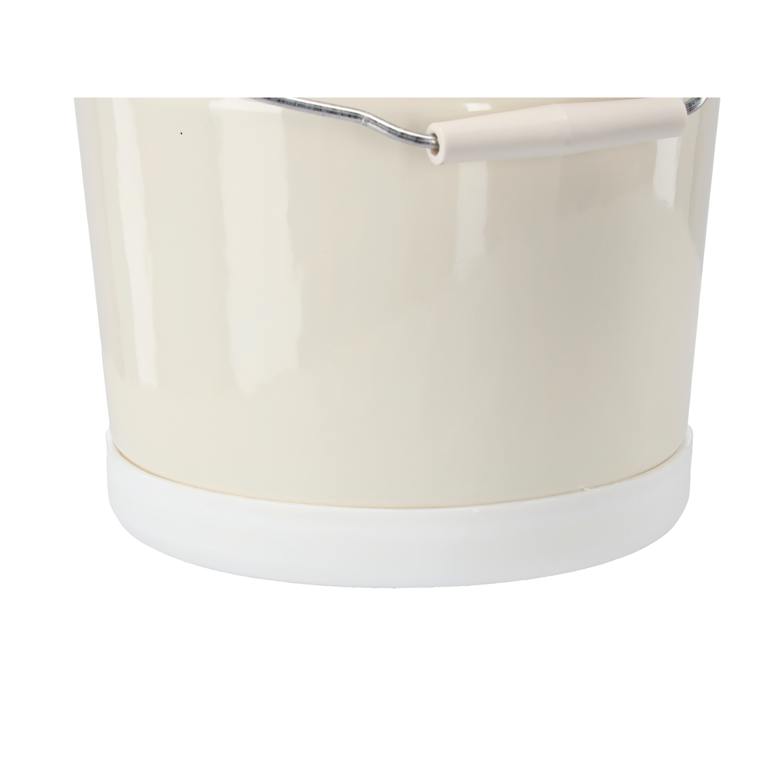 WIADRO EMALIOWANE 12 L 26 CM KREMOWE *6062 - obrazek 3