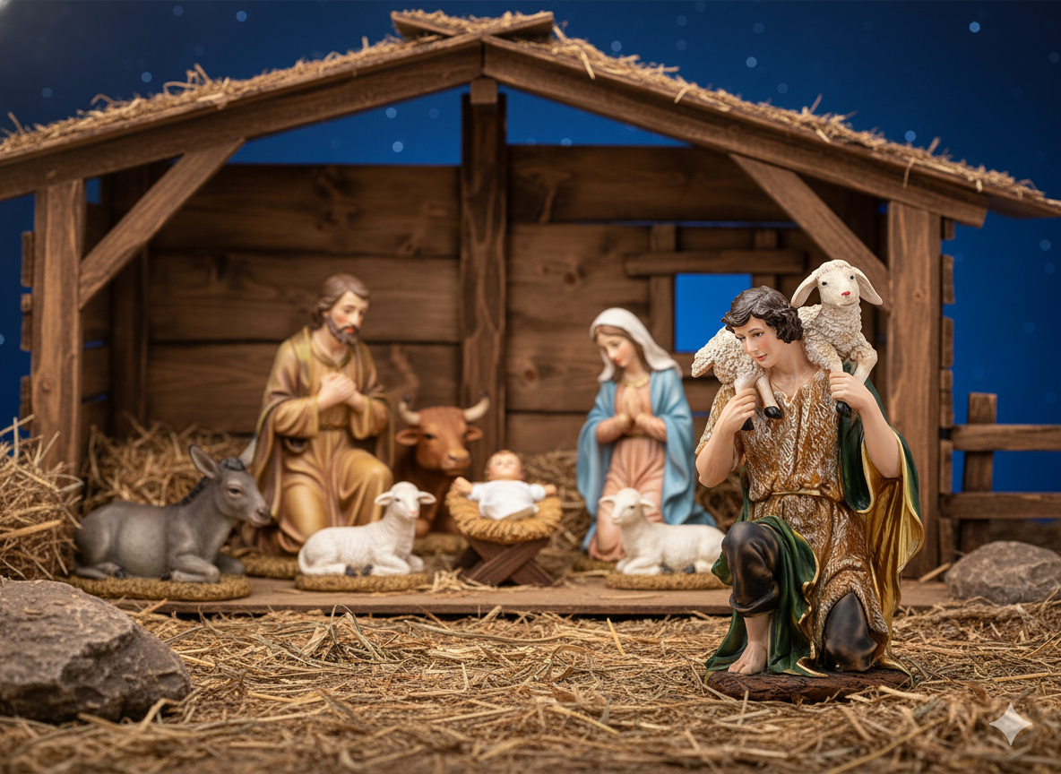 FIGURA PASTERZ 36 x 42 x 77 CM (106,68 CM) polyresin *2924 - obrazek 3