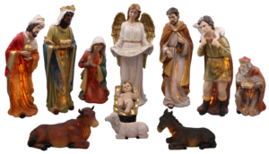 KPL. FIGUR BOŻONARODZENIOWYCH 11 EL. 70 CM MASA ŻYWICZNA PODŚWIETLANE *3360