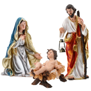 ŚWIĘTA RODZINA - ZESTAW 3 FIGUR  do 80 CM polyresin