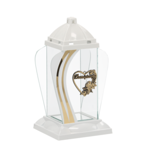 LAMPION SERCE  BIAŁY 30CM*4147