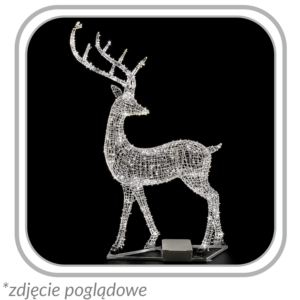 DEKORACJA ŚWIĄTECZNA 3D - RENIFER "COMET" LED 2,5 M *6229