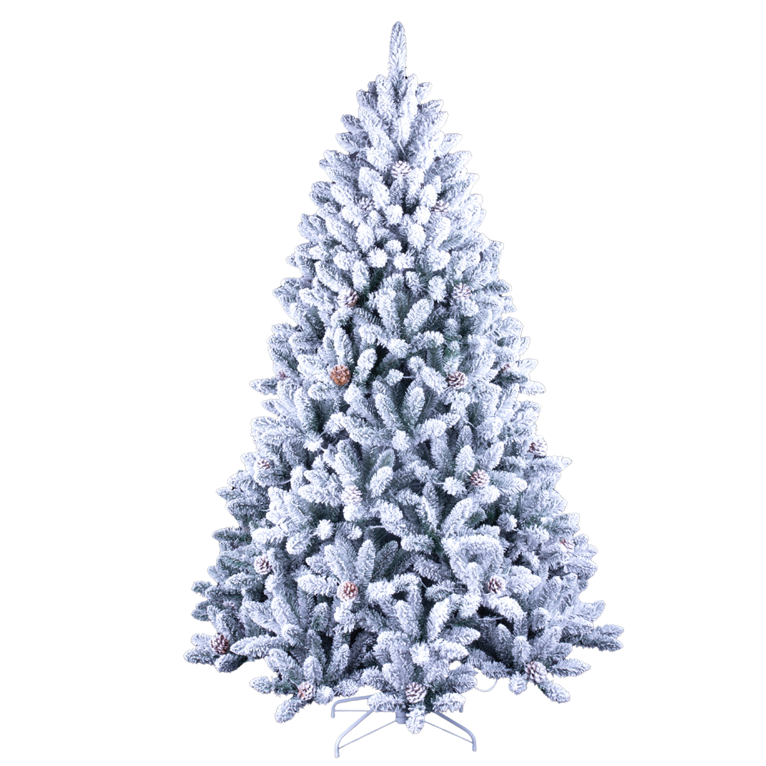 CHOINKA SZTUCZNA 210 CM - OŚNIEŻONA LED *8810 - obrazek 2