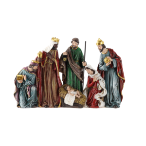 FIGURA SZOPKA NARODZINY JEZUSA TRZEJ KRÓLOWIE 30,7 x 4,6 x 20,1 CM *1857