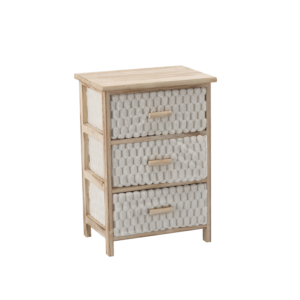 KOMODA Z 3 SZUFLADAMI MATERIAŁOWYMI 40 x 29 x 58 CM *0751