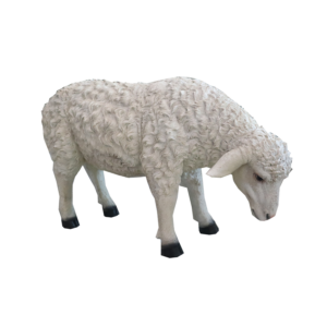 FIGURA BOŻONARODZENIOWA - OWCA 87,6 × 29,2 × 52,1 CM MASA ŻYWICZNA *6533