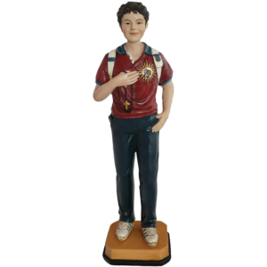 FIGURA BOŻONARODZENIOWA - ŚW. CARLO ACUTIS 10 × 7,6 × 30 CM MASA ŻYWICZNA *6564