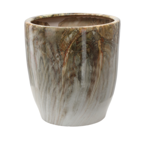 OSŁONKA CERAMICZNA NA DONICZKĘ 39 x 39 x 42 CM ZDOBIONA *2510