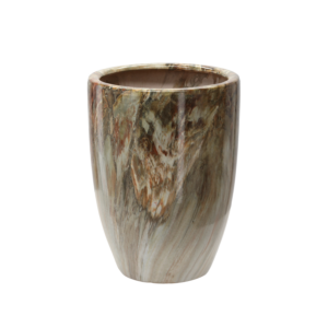 OSŁONKA CERAMICZNA NA DONICZKĘ 26 x 26 x 34,5 CM ZDOBIONA *2534
