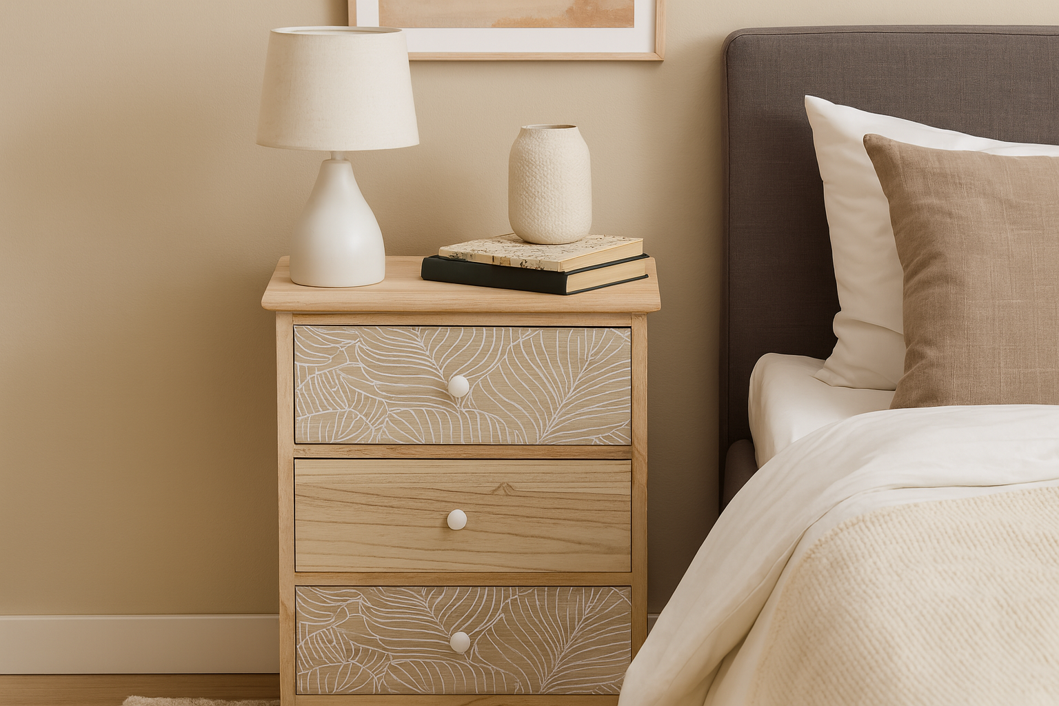 KOMODA Z 3 SZUFLADAMI LUIZA 40 x 29 x 58 CM *2664 - obrazek 3
