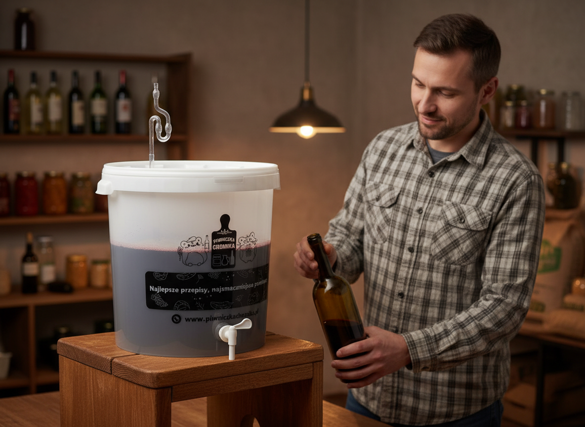POJEMNIK FERMENTACYJNY 30L Z POKRYWĄ, KRANIKIEM, RURKĄ I USZCZELKĄ - obrazek 12